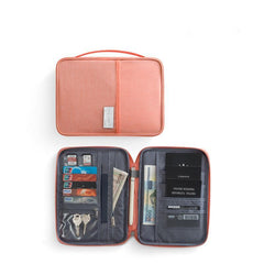 Large Capacity Document Storage Bag with Bill Clip