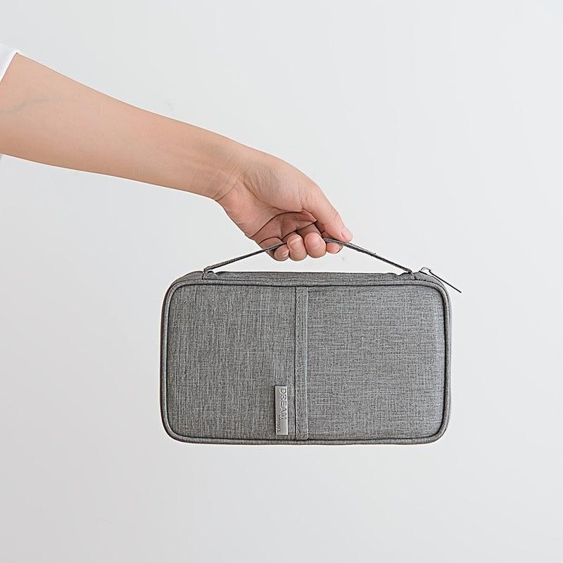 Large Capacity Document Storage Bag with Bill Clip