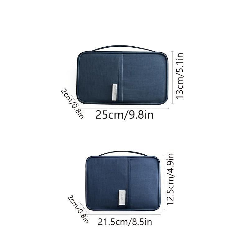 Large Capacity Document Storage Bag with Bill Clip