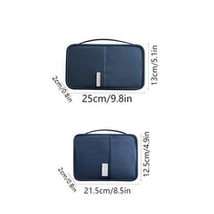 Large Capacity Document Storage Bag with Bill Clip