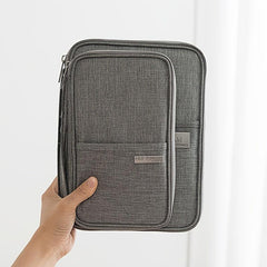 Large Capacity Document Storage Bag with Bill Clip