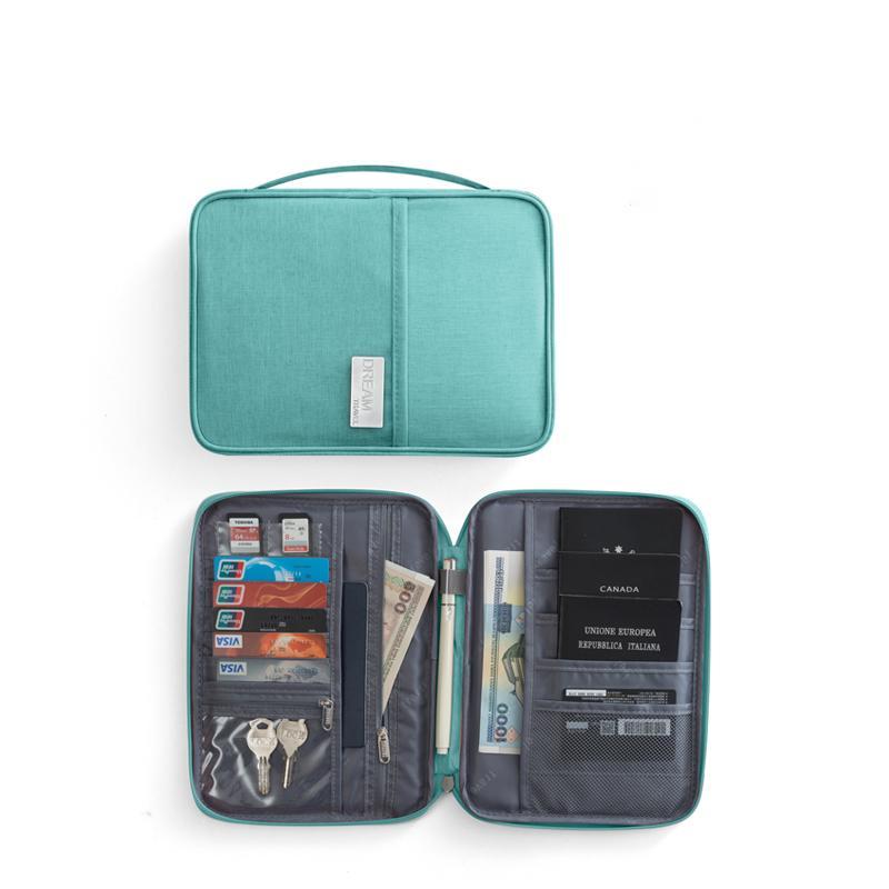 Large Capacity Document Storage Bag with Bill Clip