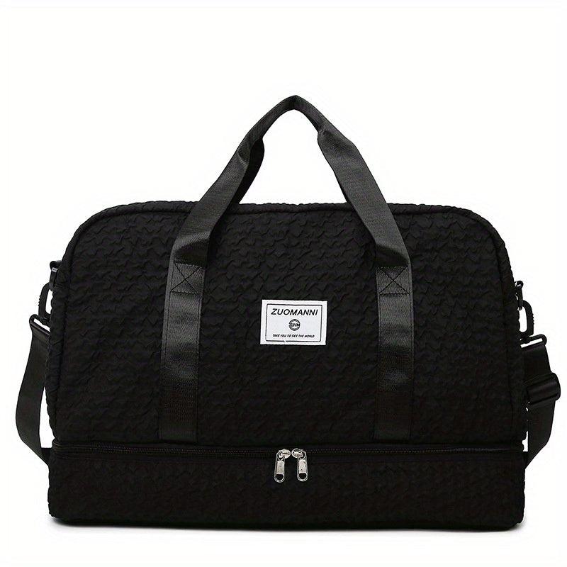 Cloud Bubble Ruched Gym Bag Wet Dry Separation Duffle Bag