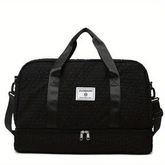 Cloud Bubble Ruched Gym Bag Wet Dry Separation Duffle Bag