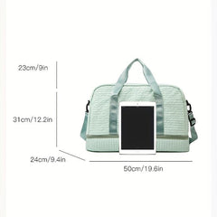 Cloud Bubble Ruched Gym Bag Wet Dry Separation Duffle Bag