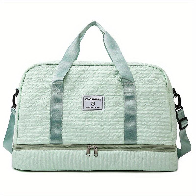 Cloud Bubble Ruched Gym Bag Wet Dry Separation Duffle Bag