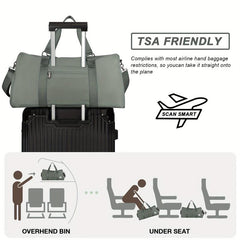 Large Capacity Travel Duffle Bag Sports Gym Storage Overnight Bag
