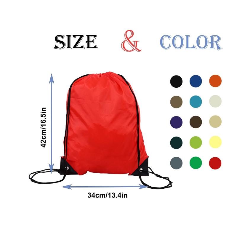 Drawstring Bag Lightweight Sports Backpack Shoe Bag
