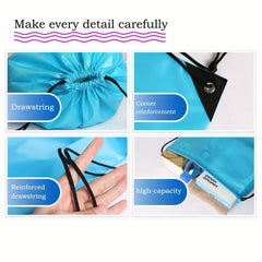 Drawstring Bag Lightweight Sports Backpack Shoe Bag