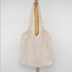 Solid Knitted Shoulder Bag All Match Storage Bag Braided Handbag