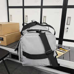 Large Duffle Backpack Nylon Lightweight Luggage Tote Bag with Shoe Compartment