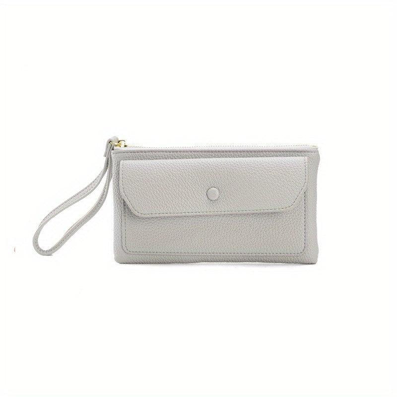 RFID Blocking PU Leather Credit Card Clutch Travel Purse