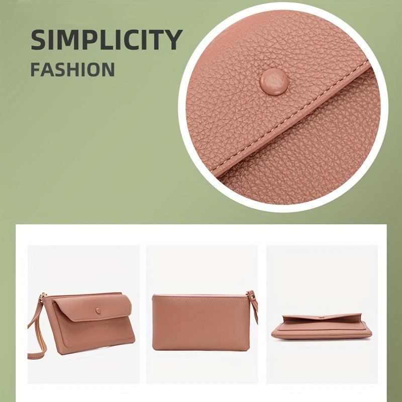RFID Blocking PU Leather Credit Card Clutch Travel Purse