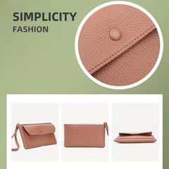 RFID Blocking PU Leather Credit Card Clutch Travel Purse