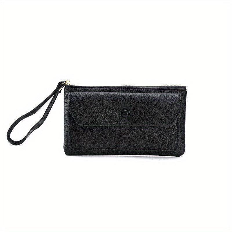 RFID Blocking PU Leather Credit Card Clutch Travel Purse