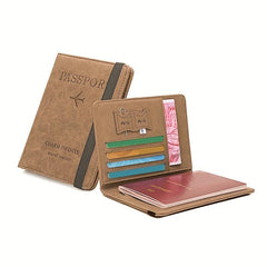RFID Anti theft Passport Holder Functional Document Folder
