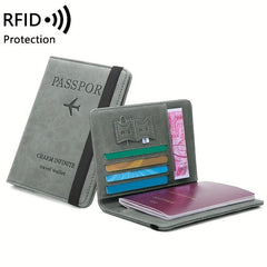 RFID Anti theft Passport Holder Functional Document Folder