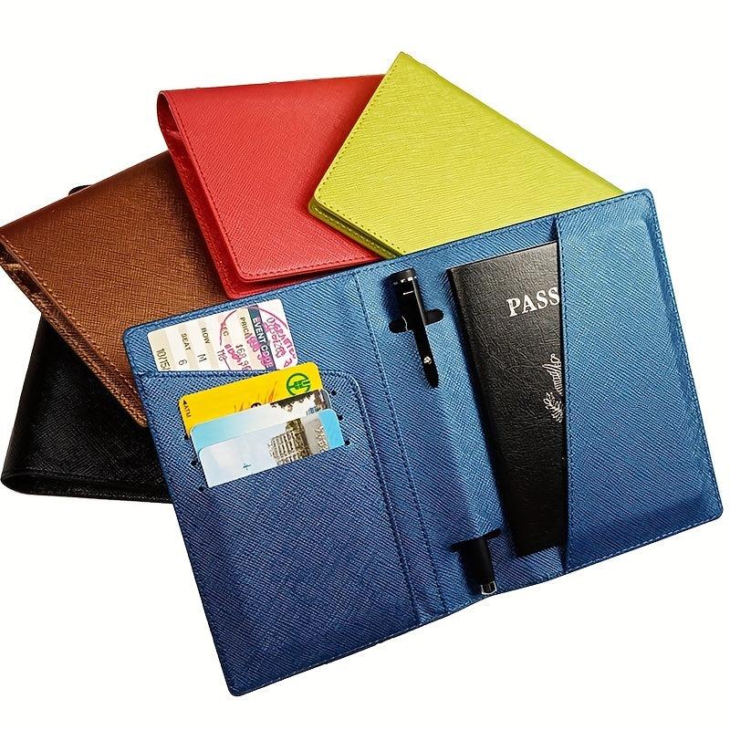 PU Leather Passport Holder Ultra Thin Travel Wallet Cover