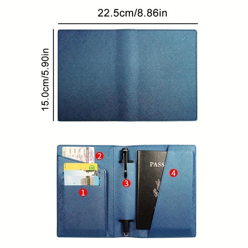 PU Leather Passport Holder Ultra Thin Travel Wallet Cover