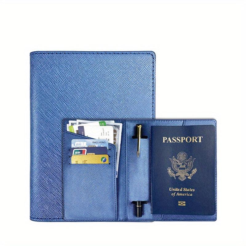 PU Leather Passport Holder Ultra Thin Travel Wallet Cover