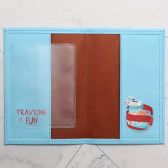 Travel The World Passport Cover PU Leather Holder