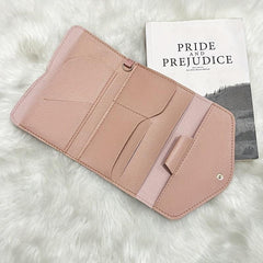Travel Passport Cover Card Bag Pink Bag Coin Purse Card Wallet Square Bag