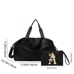 Portable Lightweight Sports Handbag with Clutch Pouch