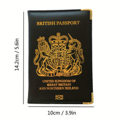 PU Leather Britain Passport Holder Passport Protector Travel Accessories