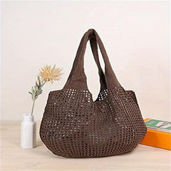 Solid Hollow Shoulder Bag Large Capacity Storage Tote Bag