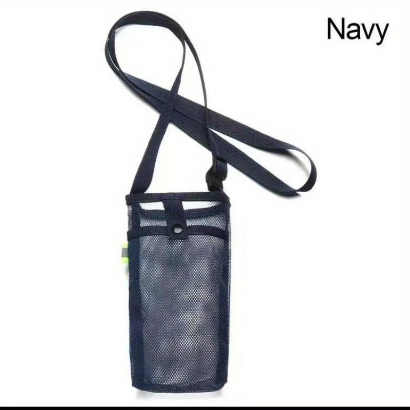 Mesh Water Bottle Holder with Adjustable Strap for Sports Gym Hiking