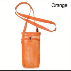 Mesh Water Bottle Holder with Adjustable Strap for Sports Gym Hiking