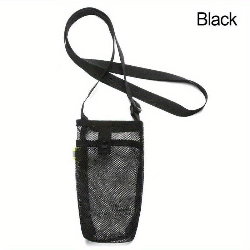 Mesh Water Bottle Holder with Adjustable Strap for Sports Gym Hiking