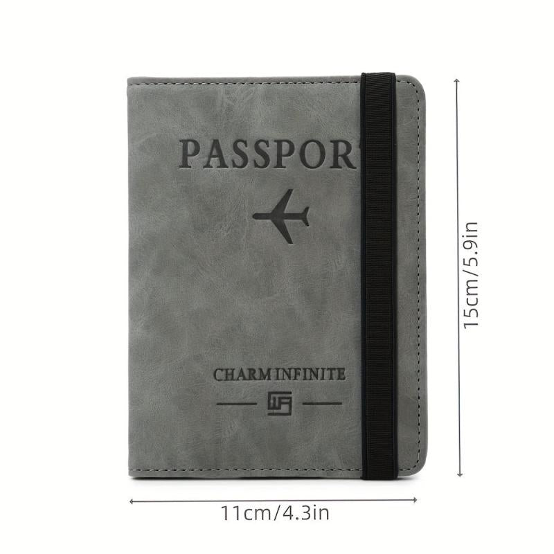 Passport & Vaccine Card Holder Combo Case with CDC Slot & RFID Blocking