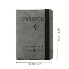 Passport & Vaccine Card Holder Combo Case with CDC Slot & RFID Blocking