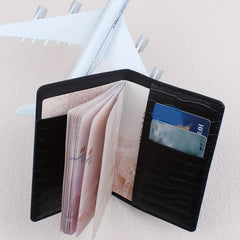 Crocodile Pattern Travel Passport Holder