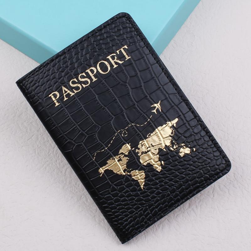 Crocodile Pattern Travel Passport Holder