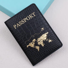 Crocodile Pattern Travel Passport Holder