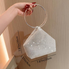 Rhinestone Wedding Purse Evening Handbag Clutch for Party