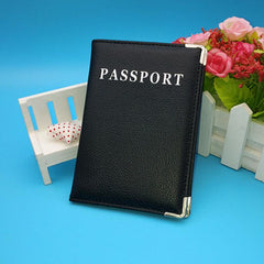 PU Leather Travel Passport Cover Credit Card Case