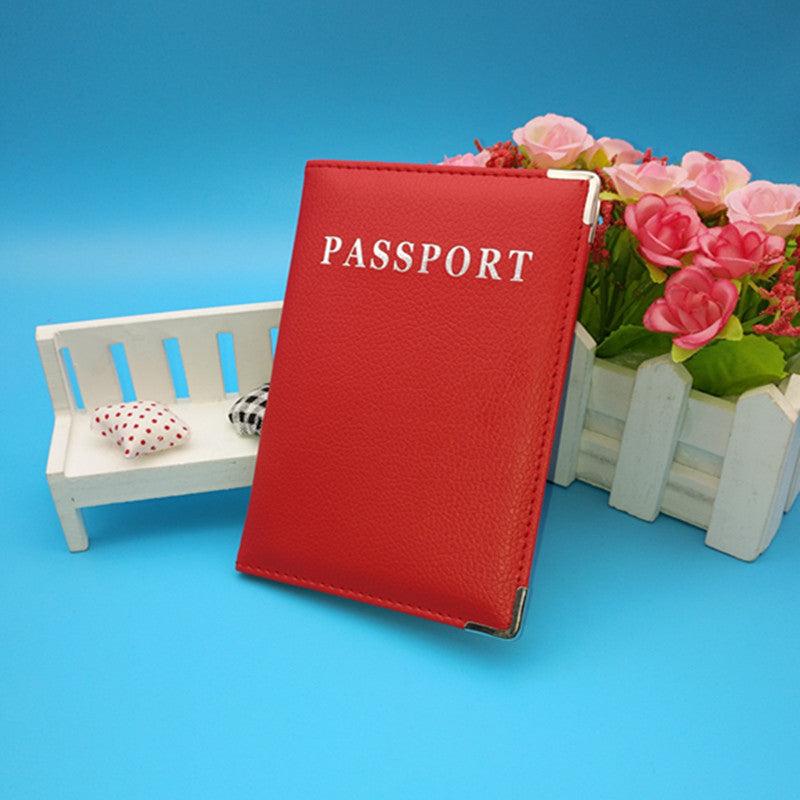 PU Leather Travel Passport Cover Credit Card Case