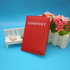 PU Leather Travel Passport Cover Credit Card Case
