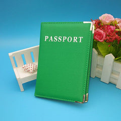 PU Leather Travel Passport Cover Credit Card Case