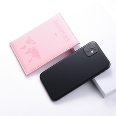 Minimalist PU Leather Travel Passport Holder Ticket Holder