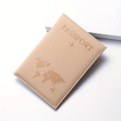 Minimalist PU Leather Travel Passport Holder Ticket Holder