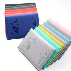 Minimalist PU Leather Travel Passport Holder Ticket Holder