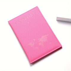 Minimalist PU Leather Travel Passport Holder Ticket Holder