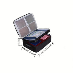 Double Layer Storage Bag With Password Lock Card Money Document Holder Safe Box