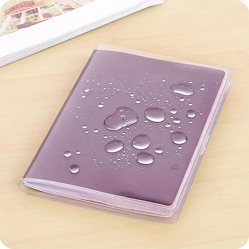 Clear PVC Passport Protector Waterproof Travel ID Card Holder