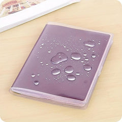 Clear PVC Passport Protector Waterproof Travel ID Card Holder