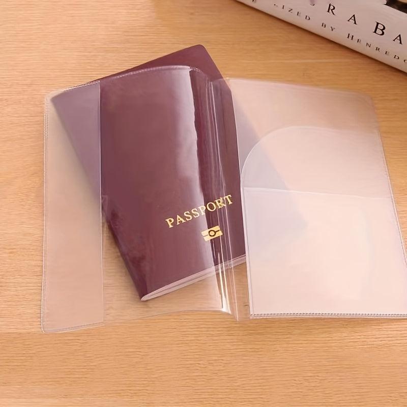 Clear PVC Passport Protector Waterproof Travel ID Card Holder